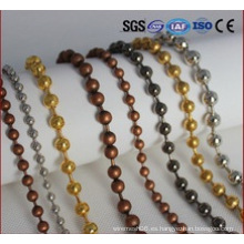 Decorativas de cobre de color Metal Bead String Cortina